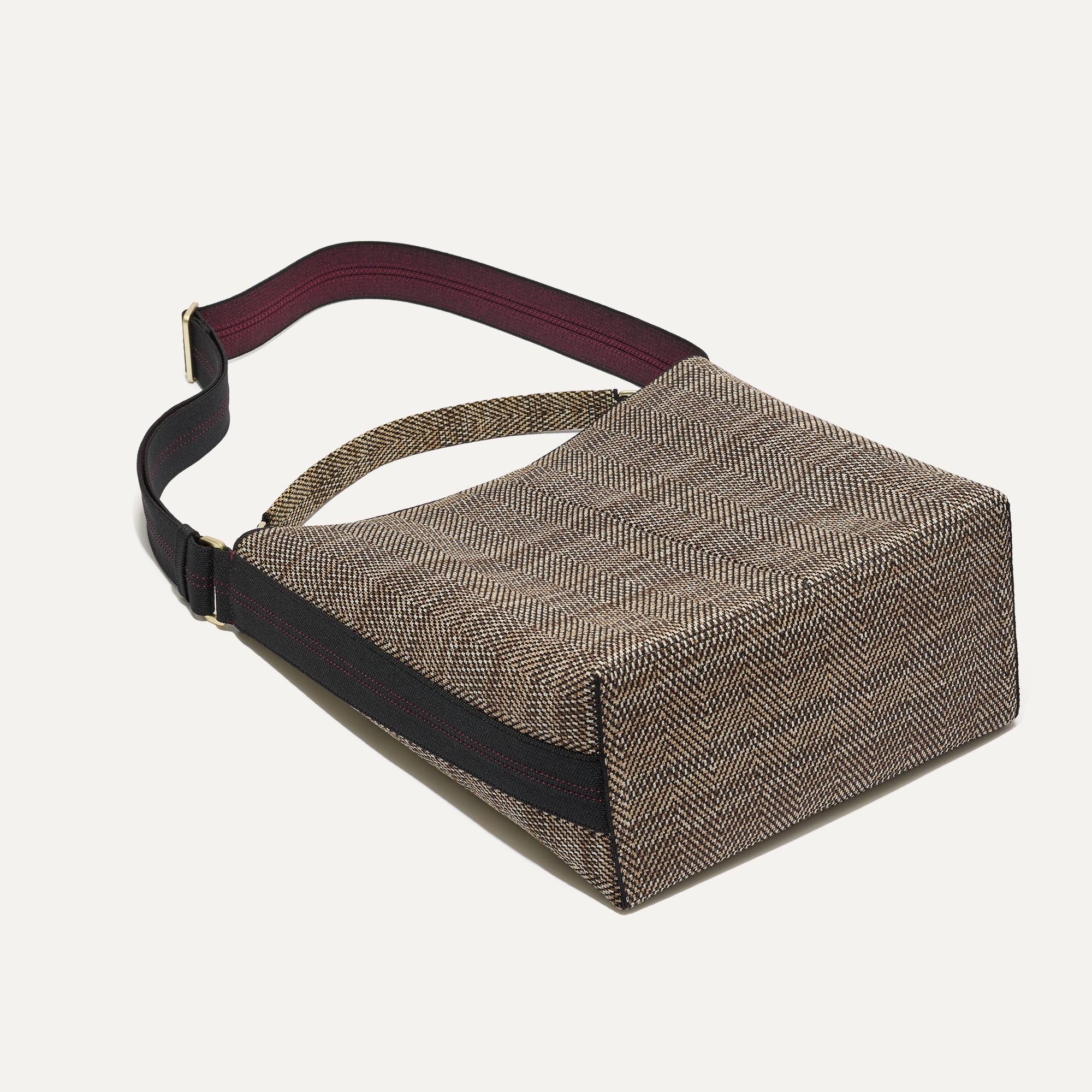 The Bucket Bag - Cacao Herringbone