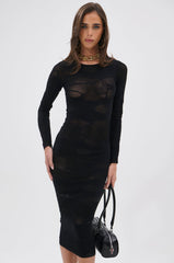 TAKE CARE SEAMLESS MIDI DRESS