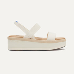 The Lightweight Wedge Sandal - Salt