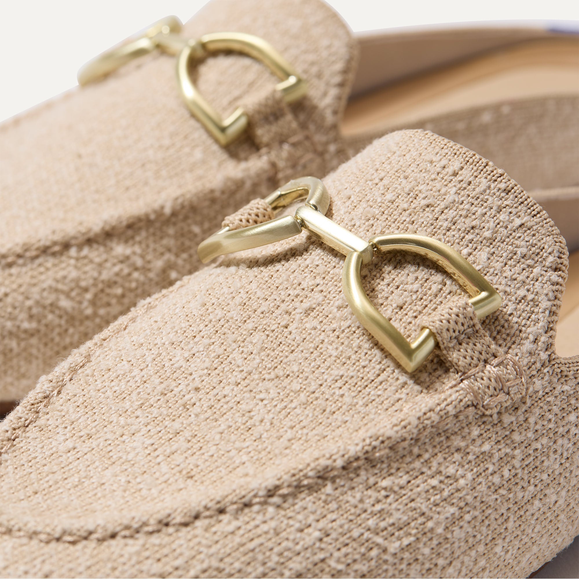 The Double Bit Loafer Mule - Bunny Bouclé