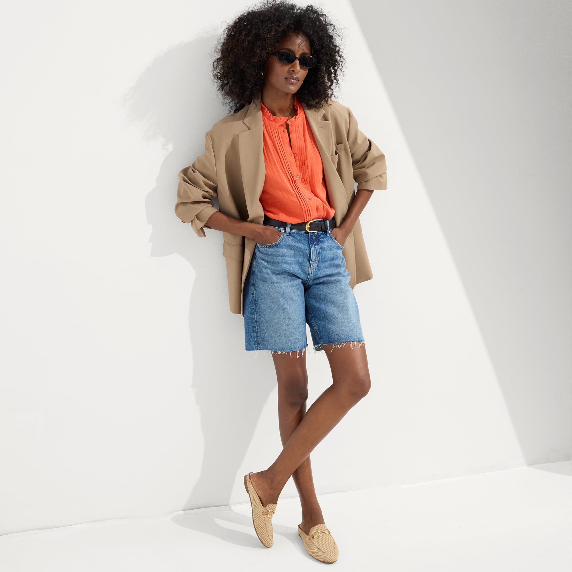 The Double Bit Loafer Mule - Waffle Micro Check