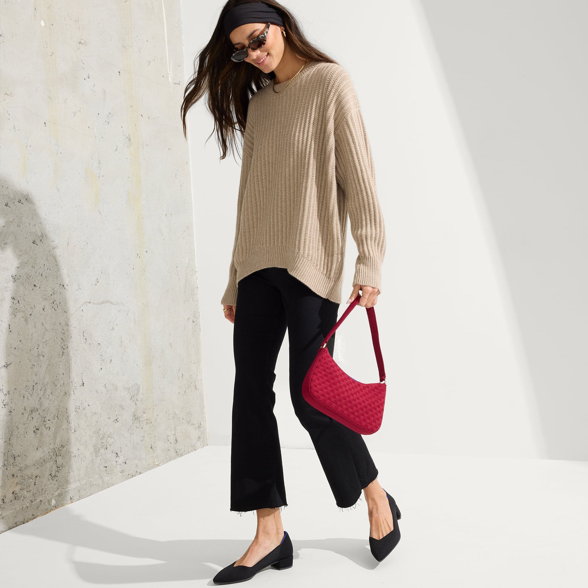 The Mini Shoulder Bag - Cranberry