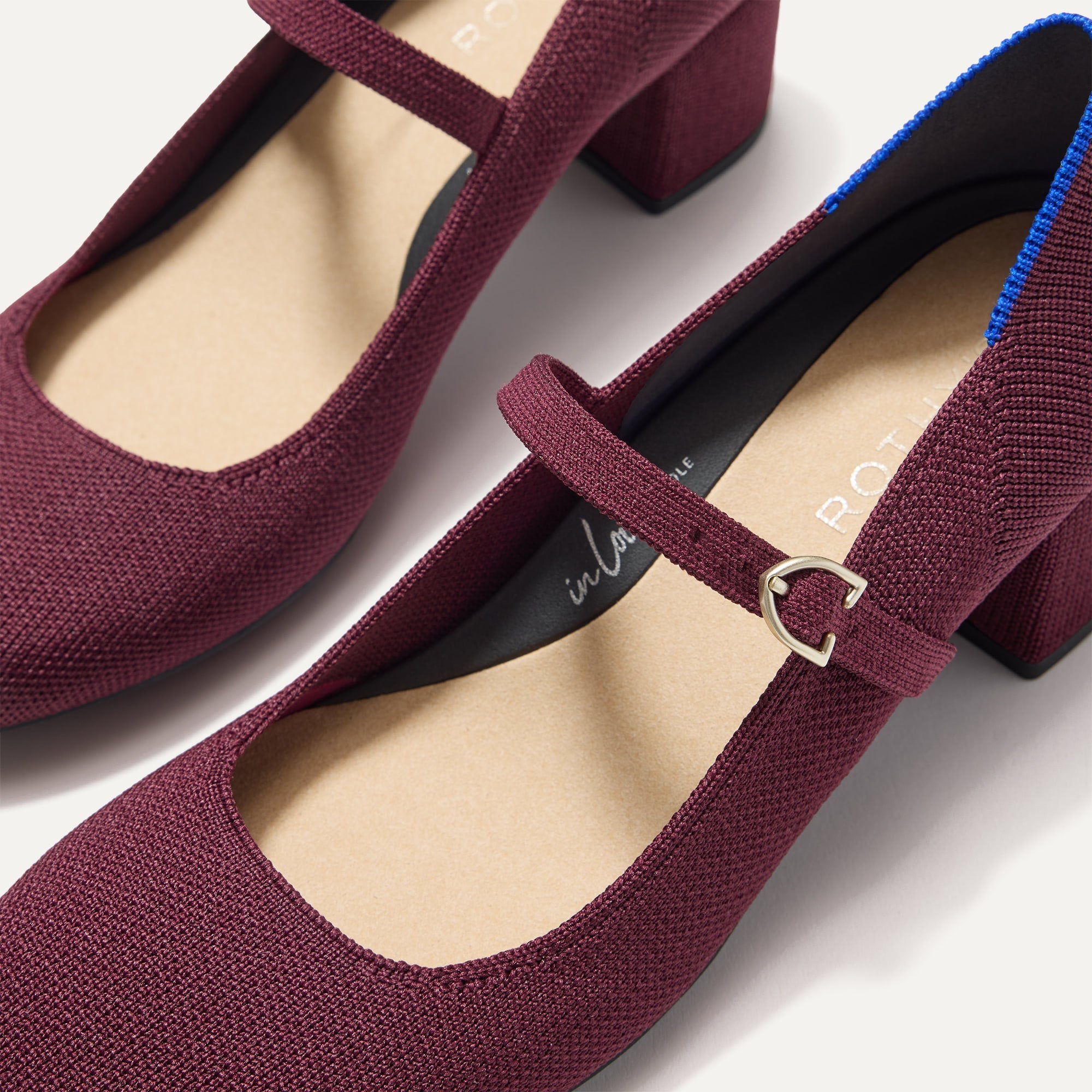 The Mary Jane Heel - Wine Red