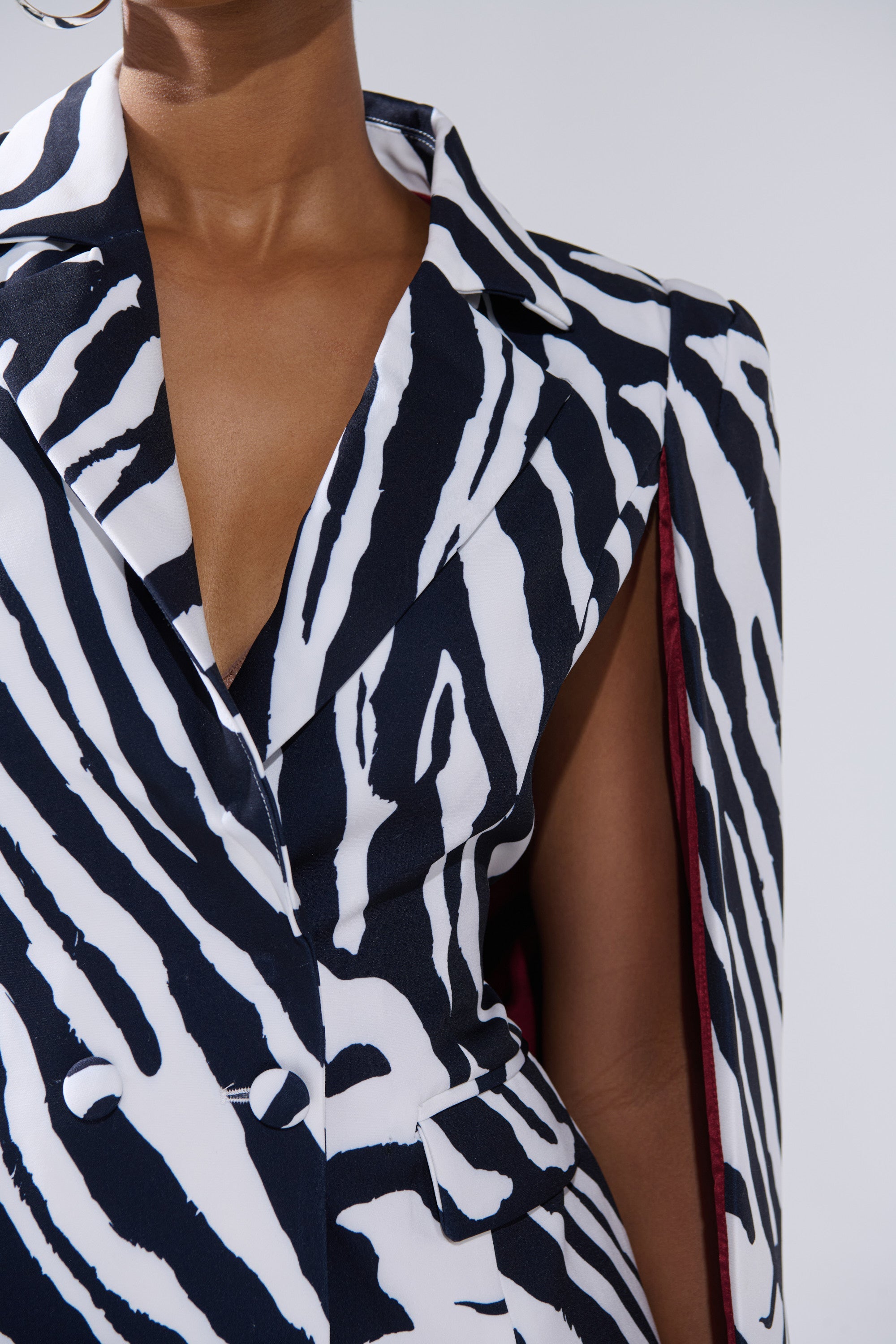 WILD SIDE PRINTED BLAZER DRESS