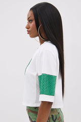 WINNERS ONLY RHINESTONE SHORT SLEEVE TEE