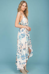Sloan Floral Maxi Dress Beige
