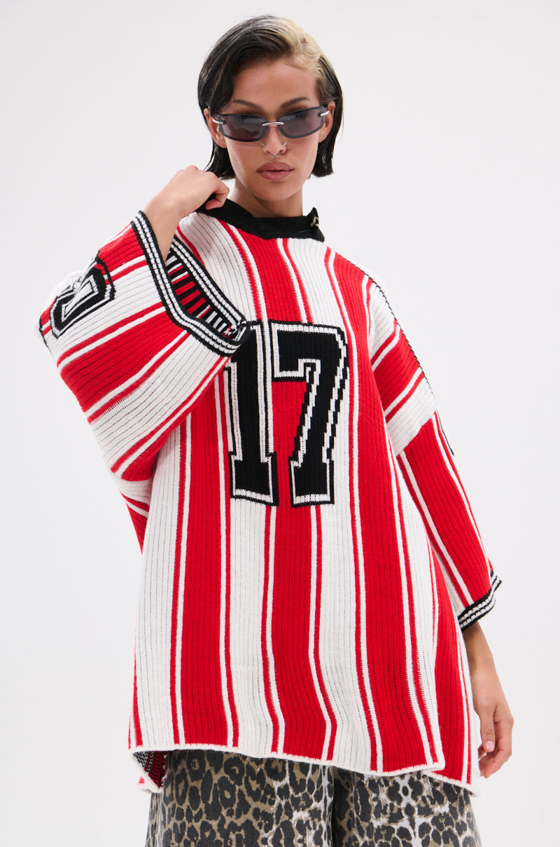 THROW SUM MO KNIT JERSEY TOP