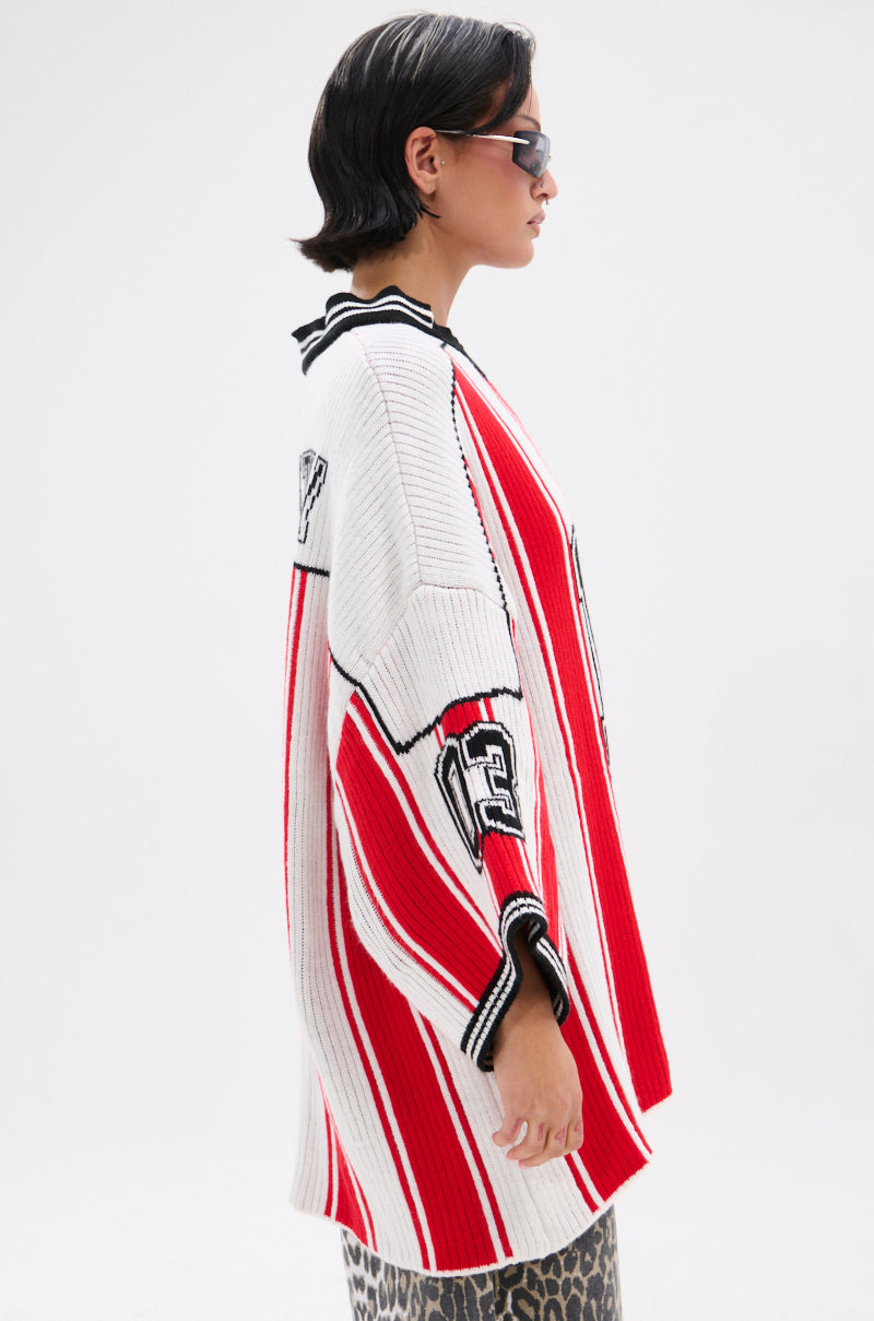 THROW SUM MO KNIT JERSEY TOP