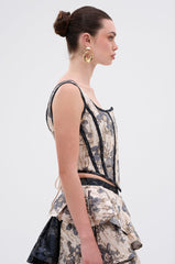 WON'T STOP MOVING BROCADE CORSET