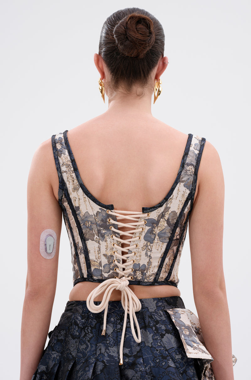 WON'T STOP MOVING BROCADE CORSET