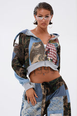 WILD AND FREE ZIP UP SWEATSHIRT