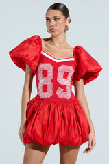 SORRY I'M LATE JERSEY MINI DRESS