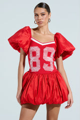 SORRY I'M LATE JERSEY MINI DRESS