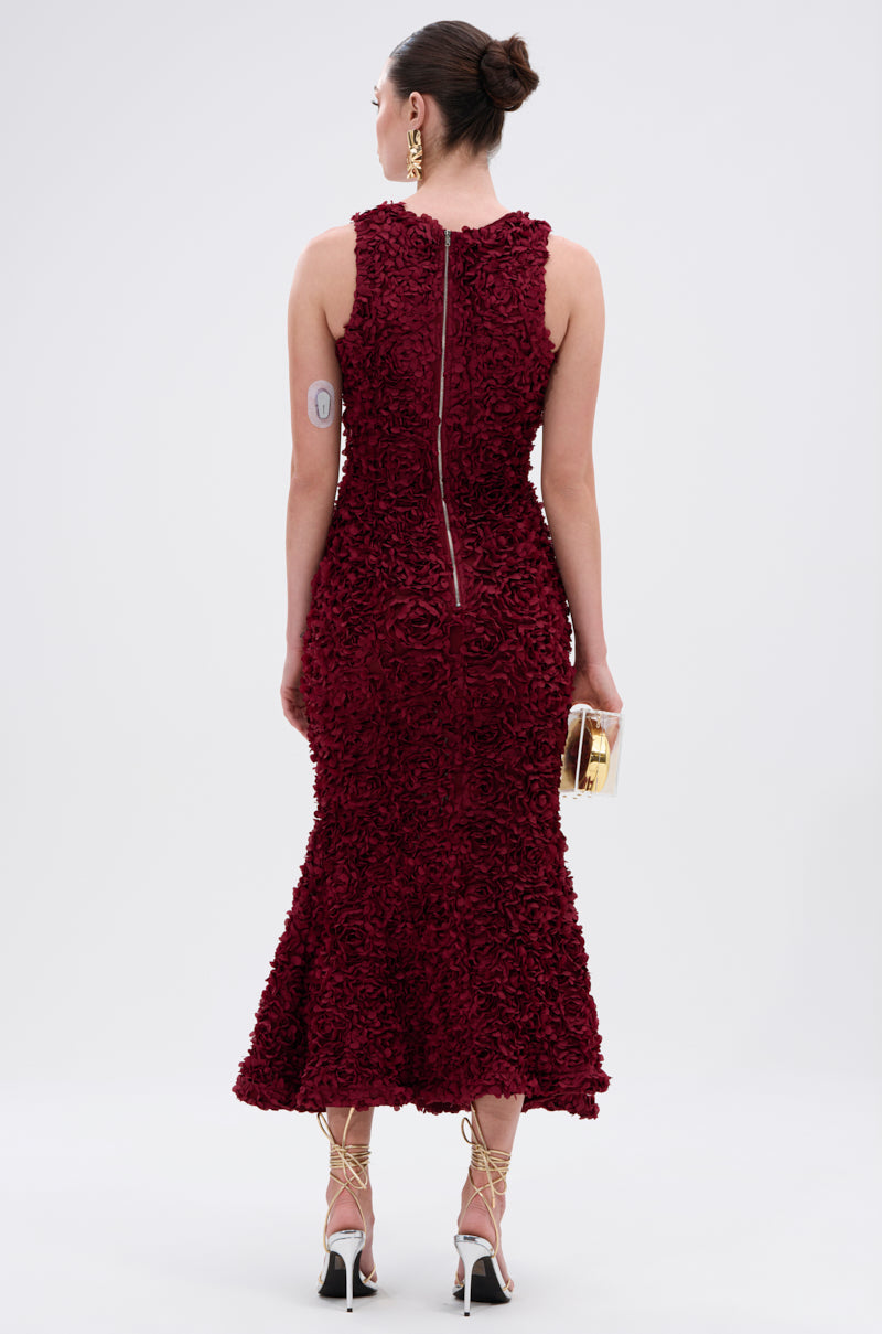 GARDEN PARTY FLORAL MIDI DRESS