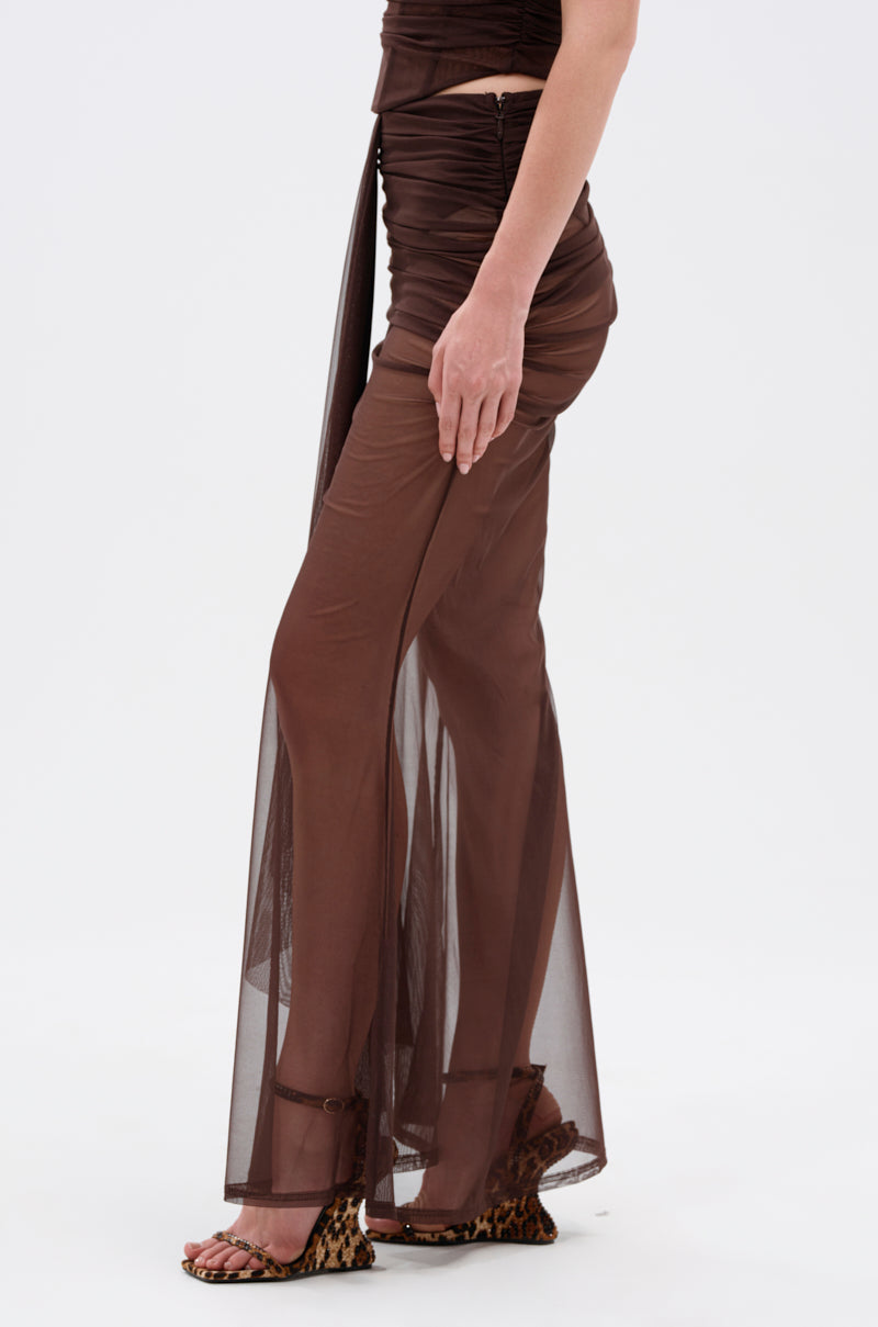 SHAKE IT FOR ME GIRL MESH MAXI SKIRT