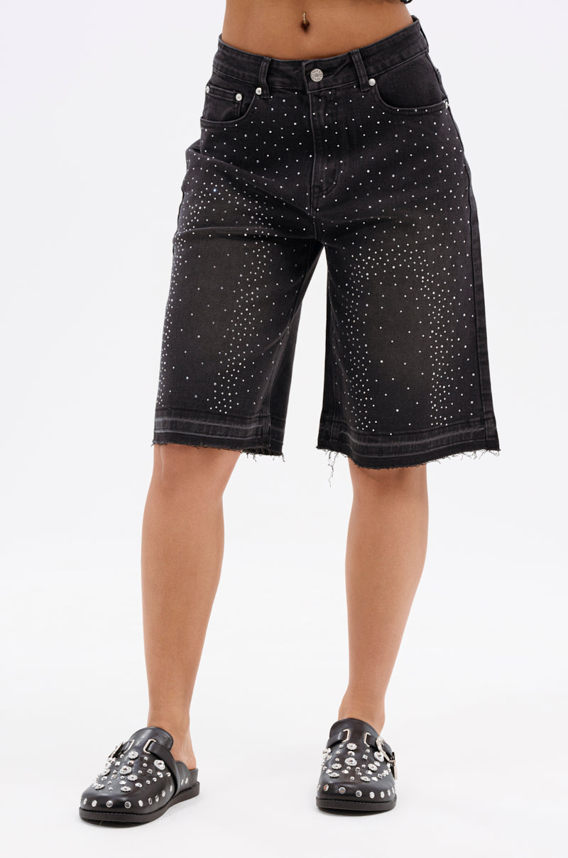 STARS SHINING RHINESTONE BERMUDA SHORT