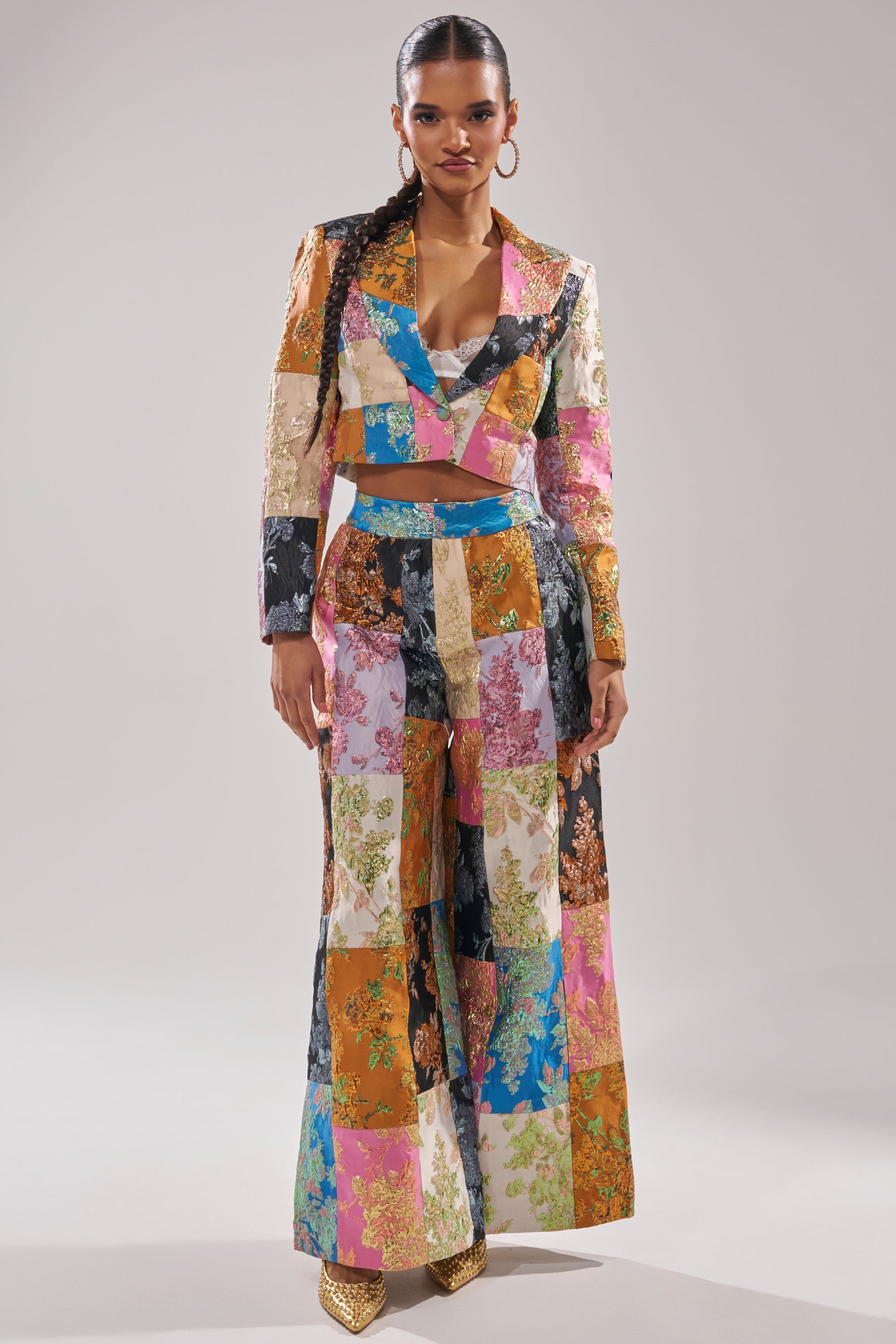 LOLITA PATCHWORK BROCADE BLAZER