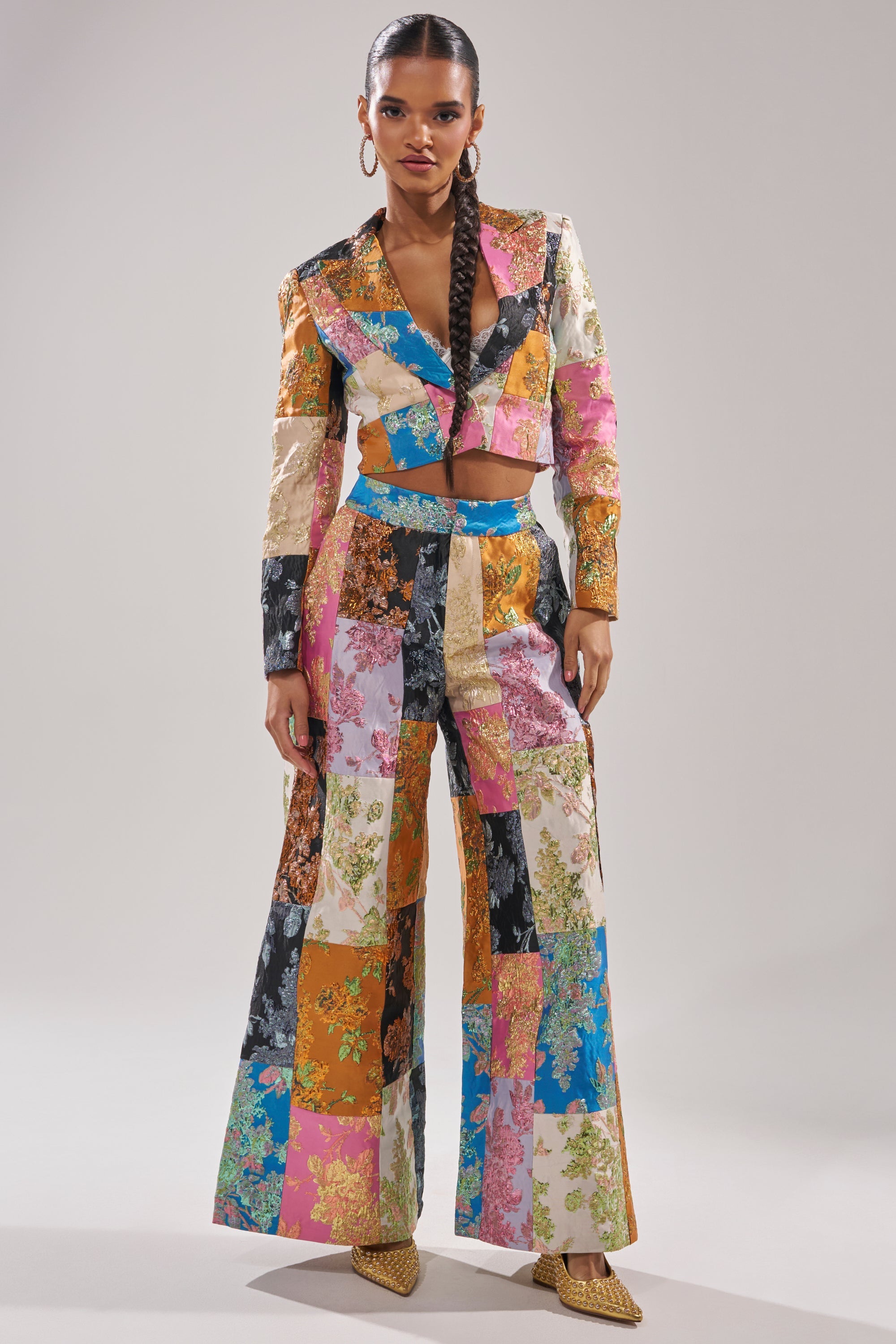 LOLITA PATCHWORK BROCADE BLAZER