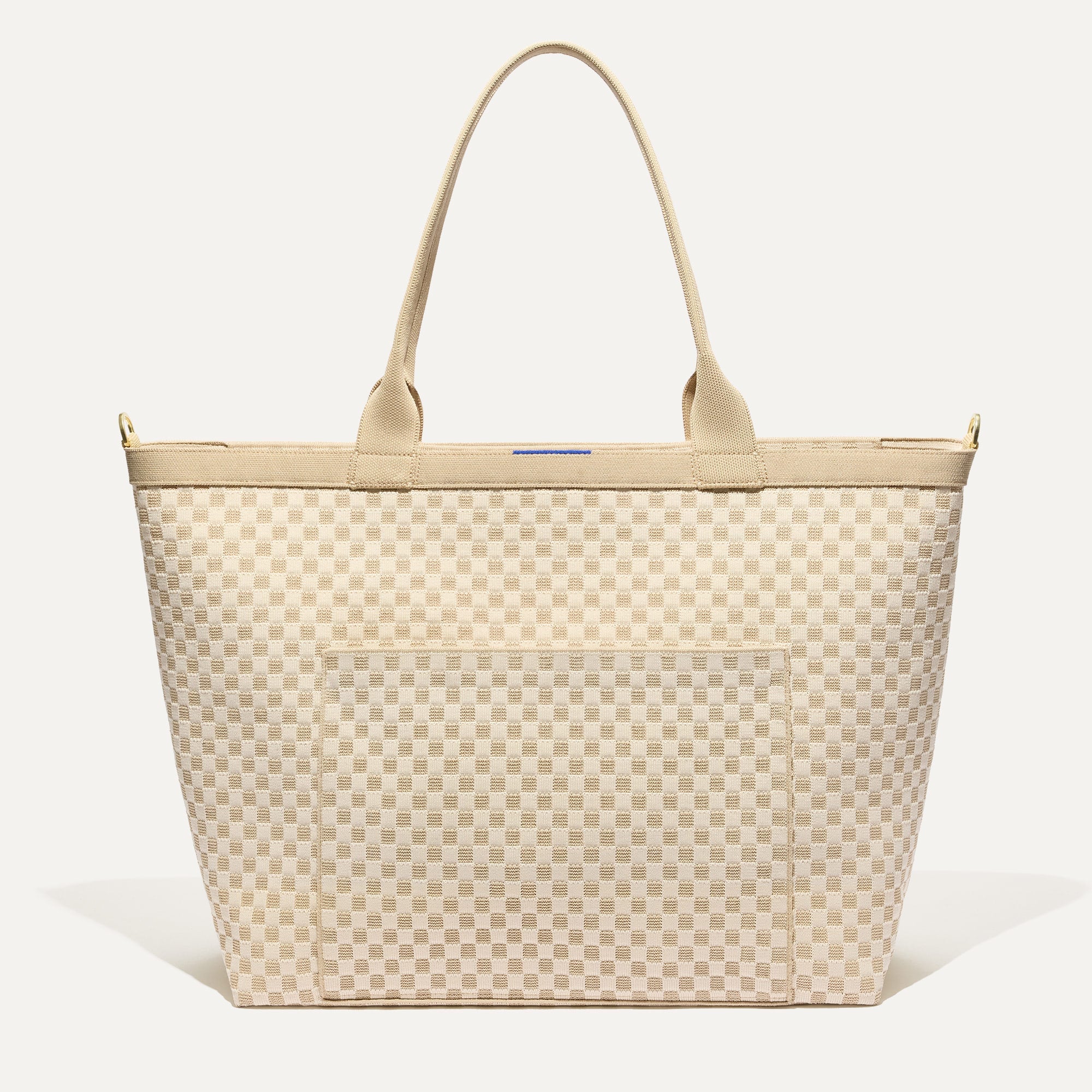 The Zip Travel Tote - Parchment Basketweave