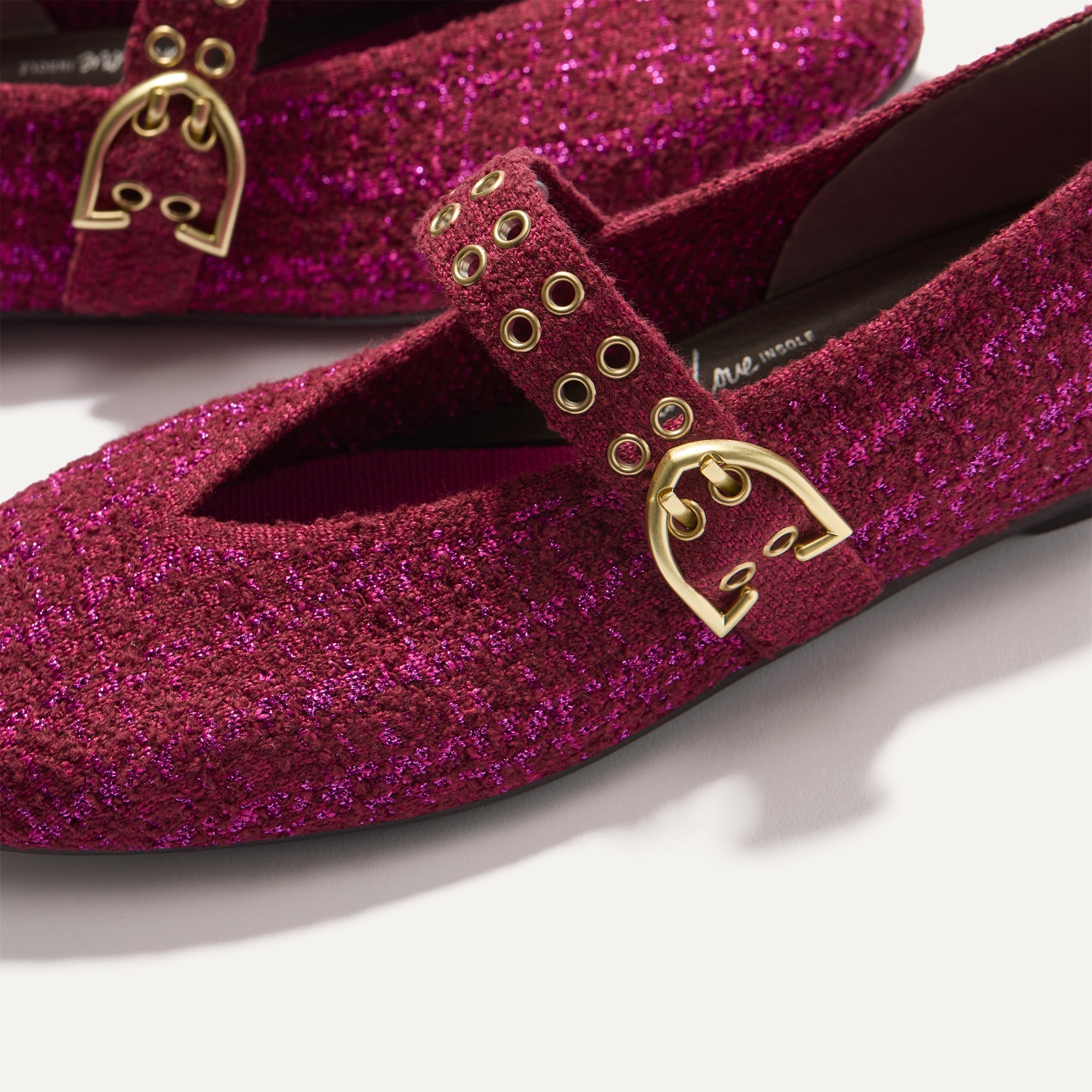 The Max Buckle Mary Jane - Berry Tweed