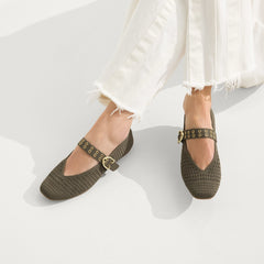 The Max Buckle Mary Jane - Safari Mesh