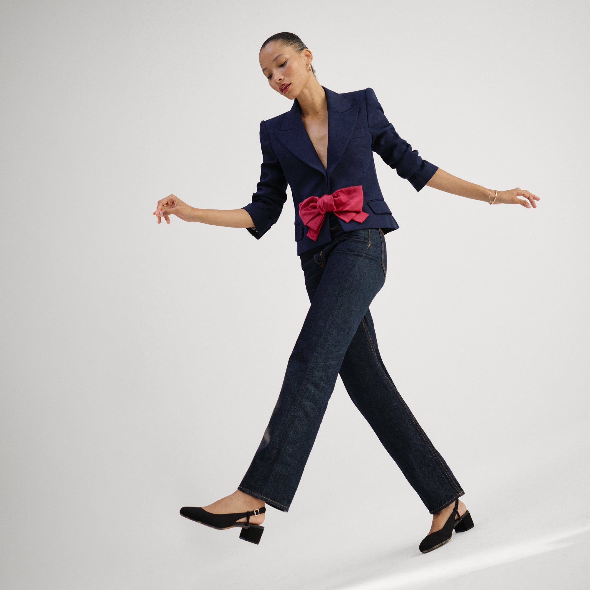 The Heel Ballet Slingback - Black