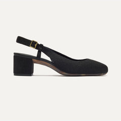 The Heel Ballet Slingback - Black