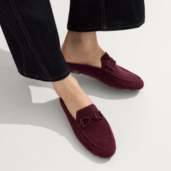 The ReVelvet™ Double Bit Loafer Mule - ReVelvet™ Syrah