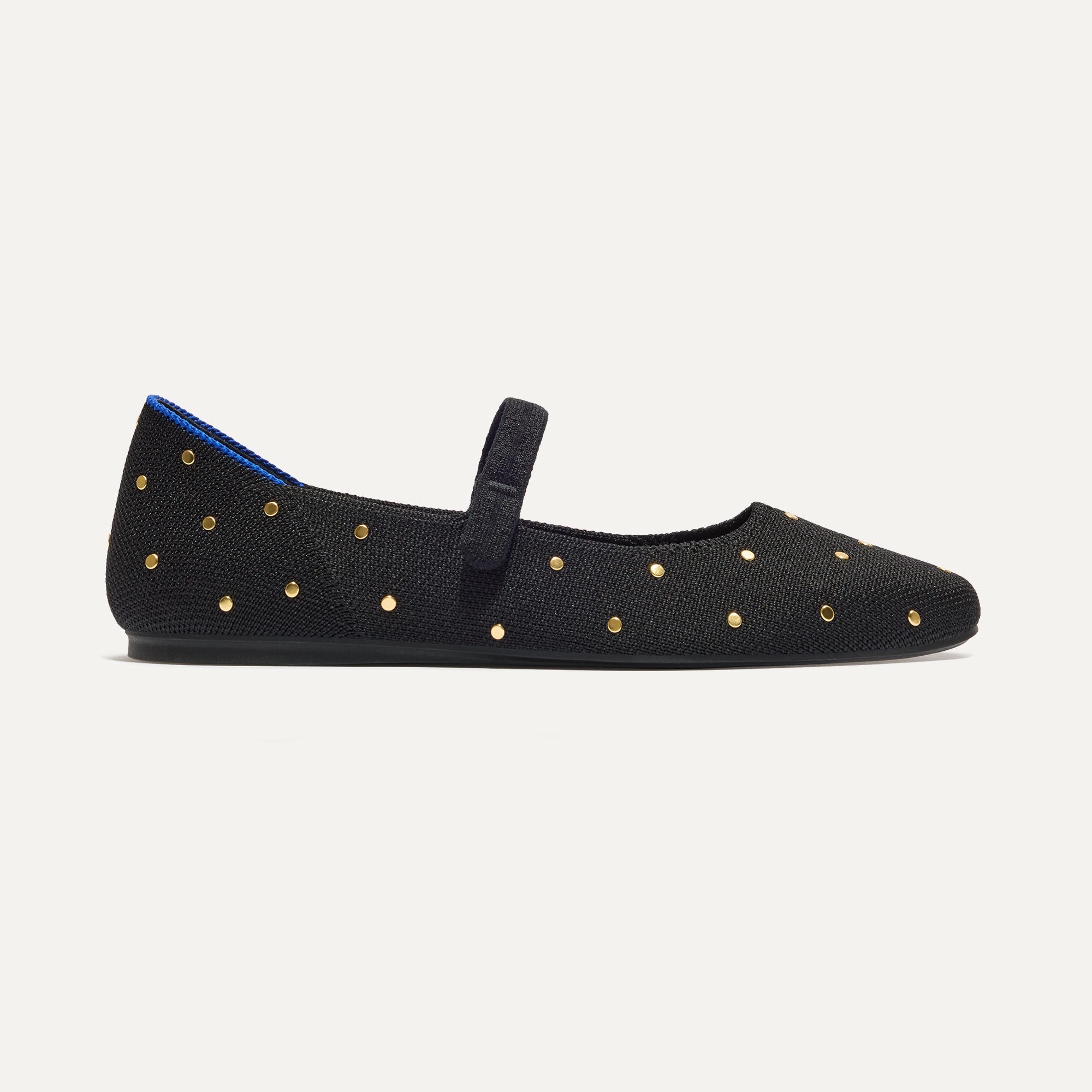 The Square Mary Jane - Studded Black
