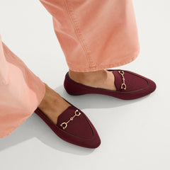 The Double Bit Loafer - Deep Maroon