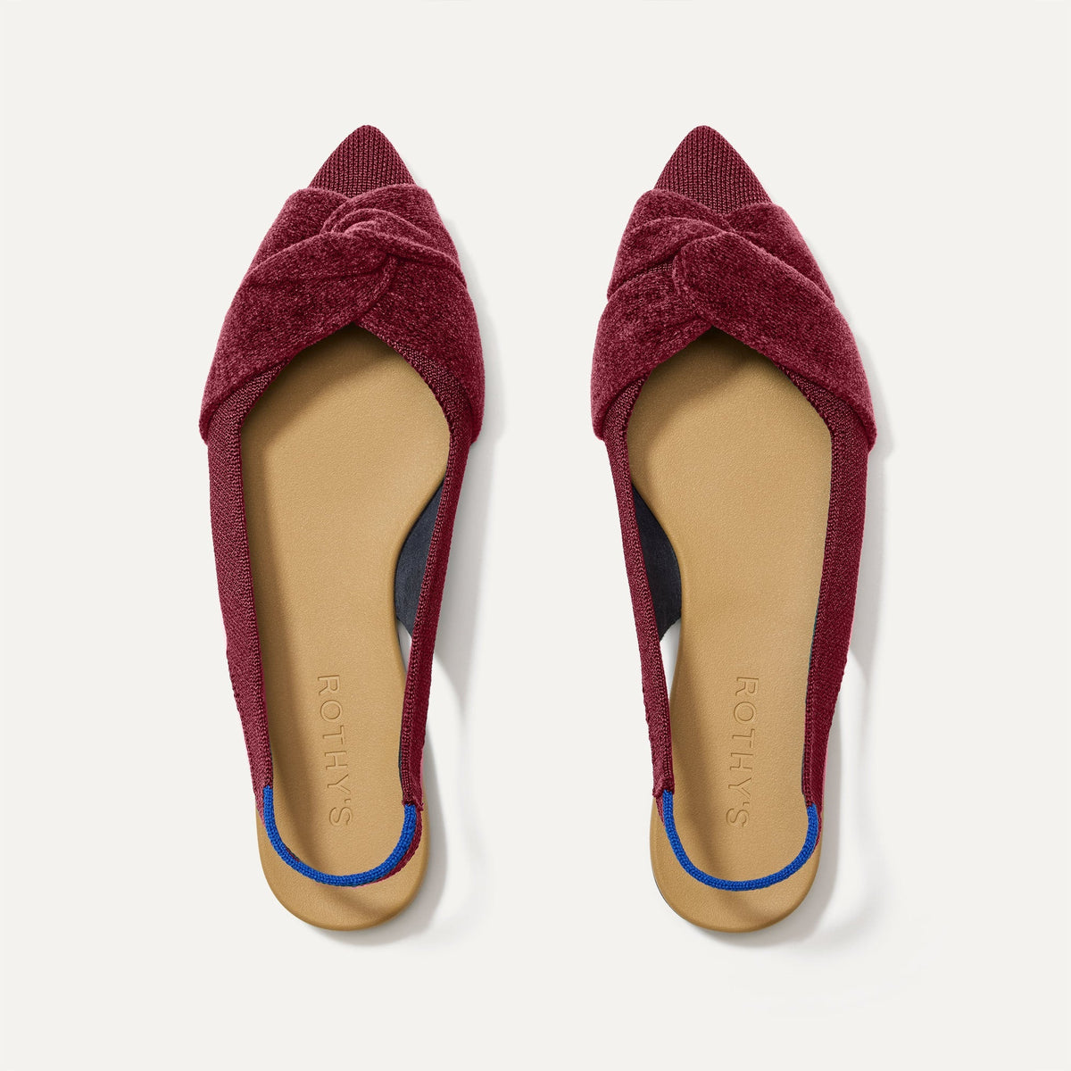 The Twist Point Slingback - Cabernet