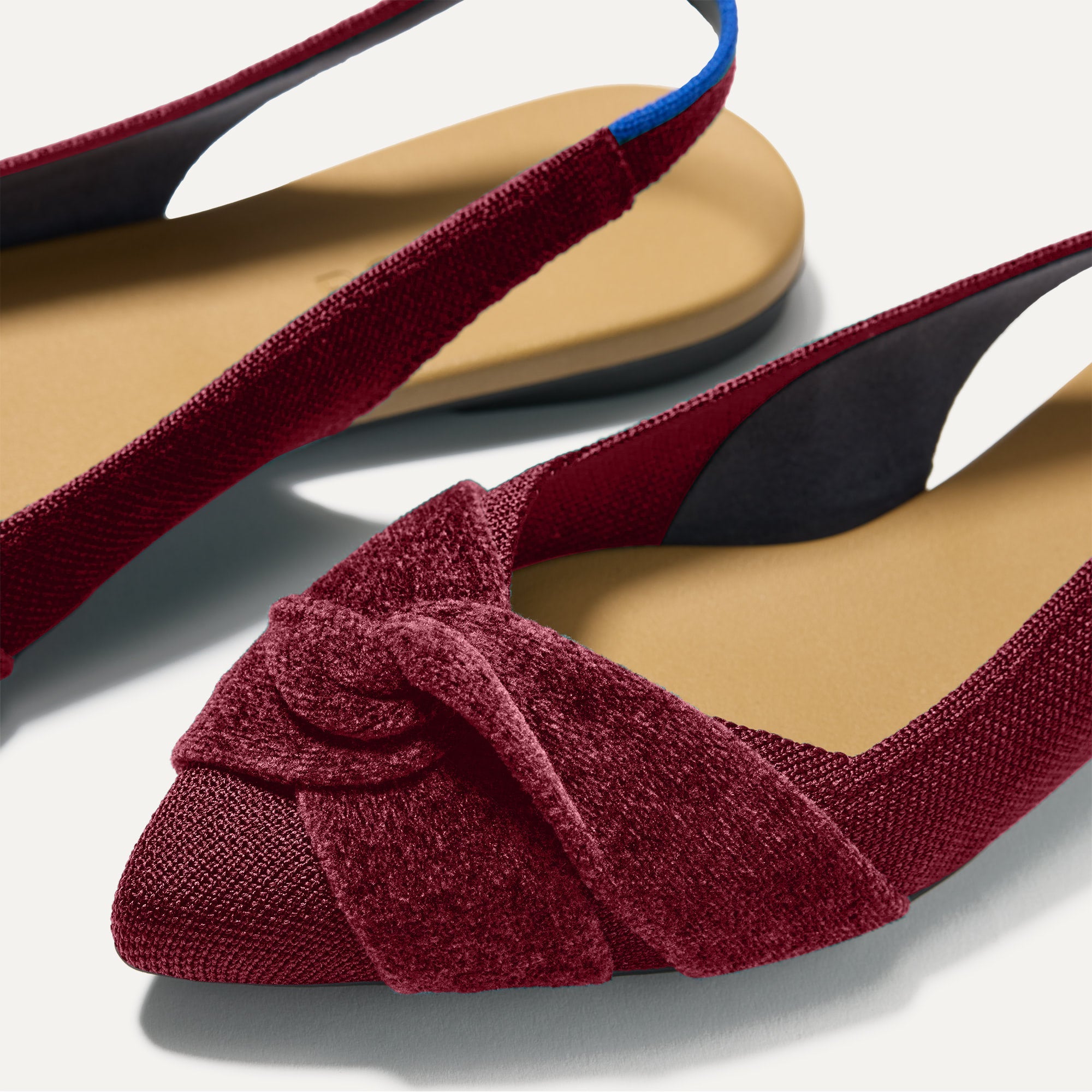 The Twist Point Slingback - Cabernet