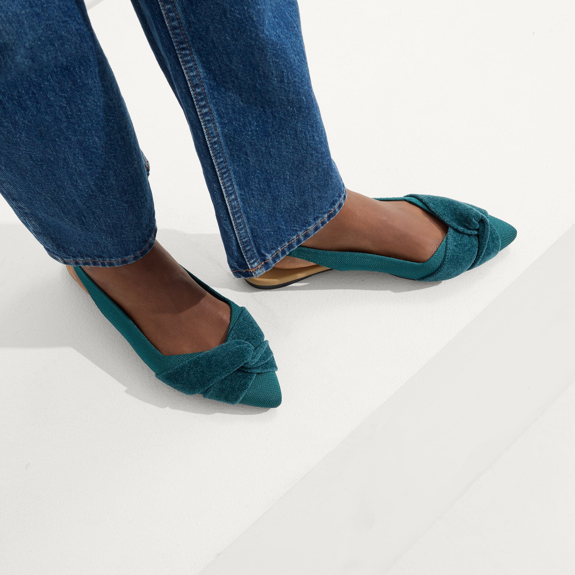 The Twist Point Slingback - Everglade