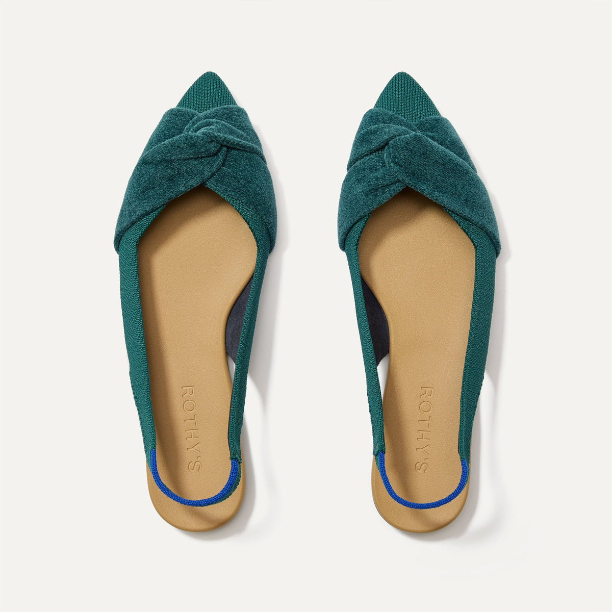 The Twist Point Slingback - Everglade