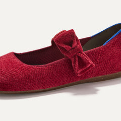 The Kids ReVelvet™ Tux Bow Mary Jane - ReVelvet™ Ruby
