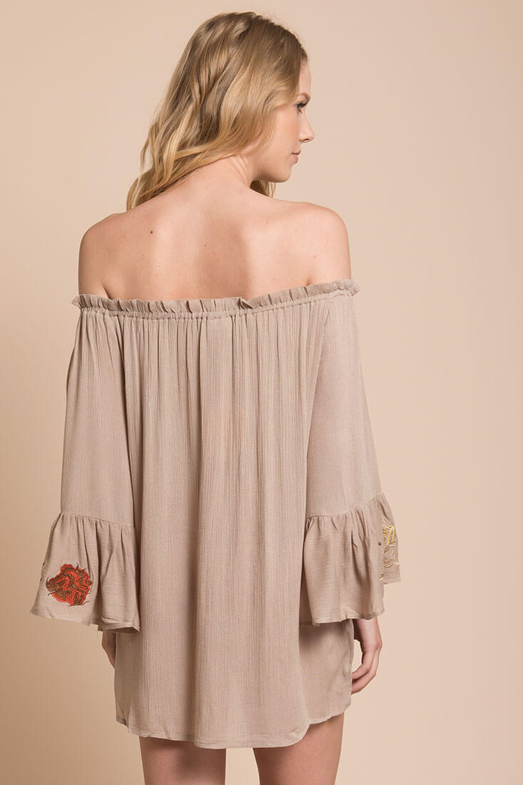 Aubree Loose Dress Taupe