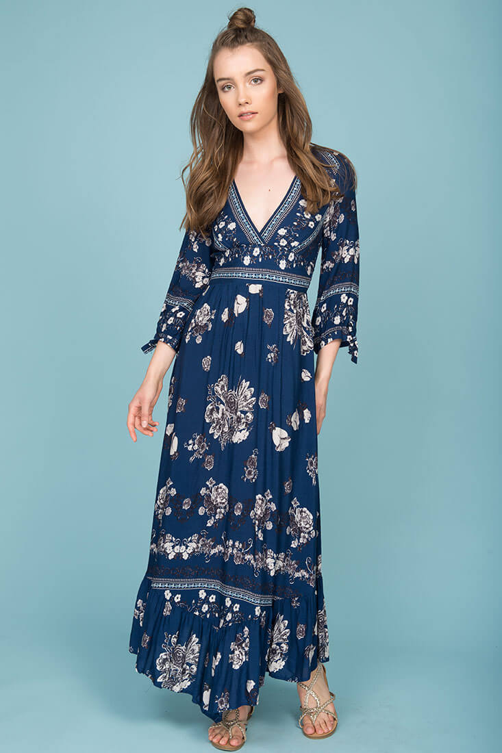 Zaika Maxi Dress Navy