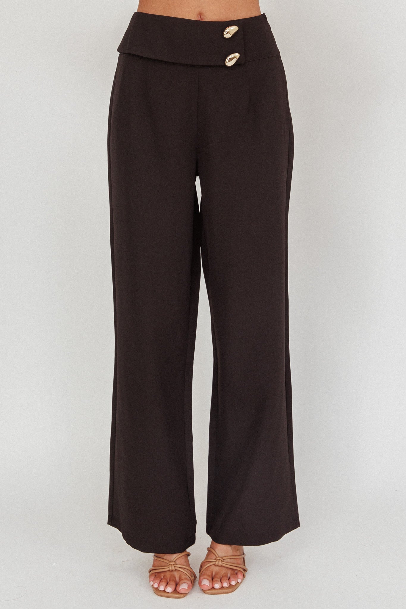 Ishani Hardware Decoration Pants Black