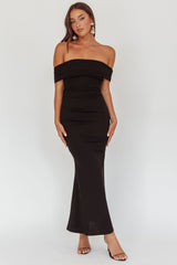 Dancing Queens Bow Back Maxi Dress Black