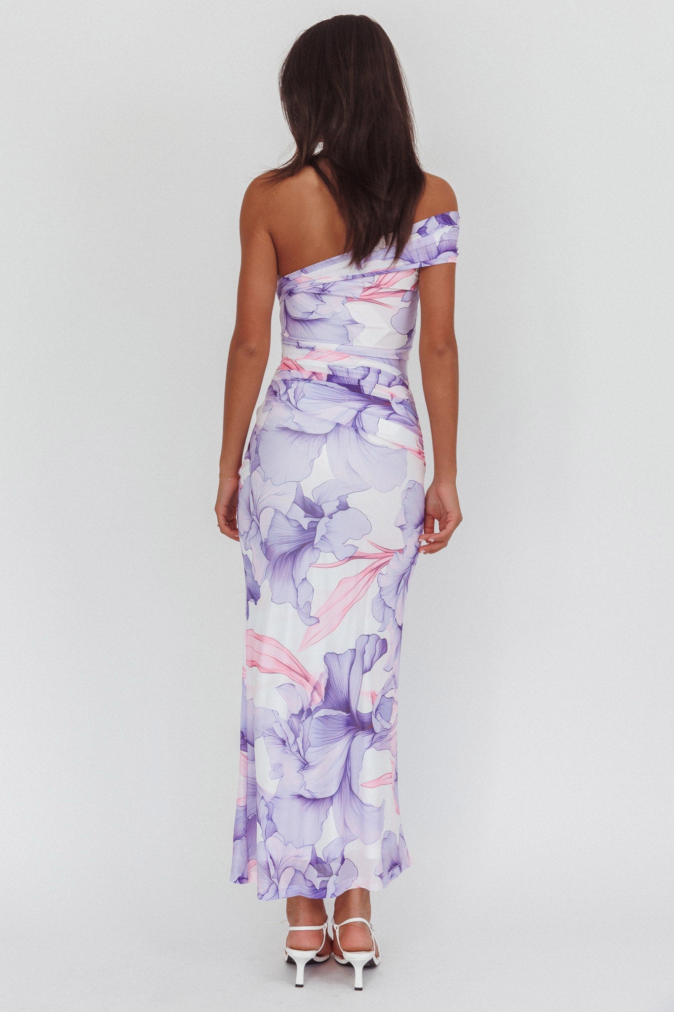 Gala One-Shoulder Maxi Dress Orchid Lilac