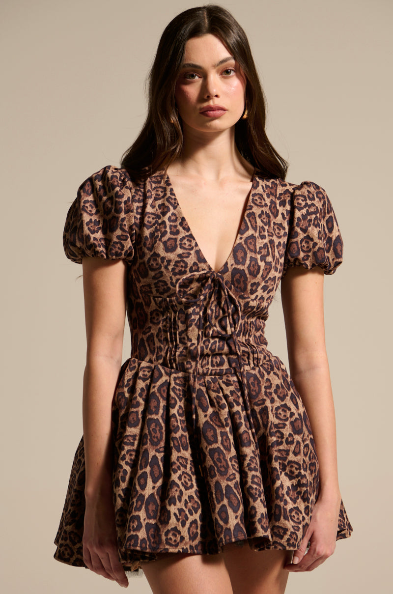 WILD THING PRINTED MINI DRESS