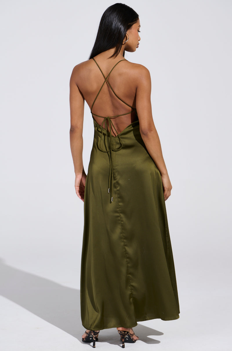 STRAIGHT FROM THE 90'S SATIN MAXI DRESS