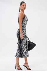 WILD SIDE PRINTED MIDI DRESS