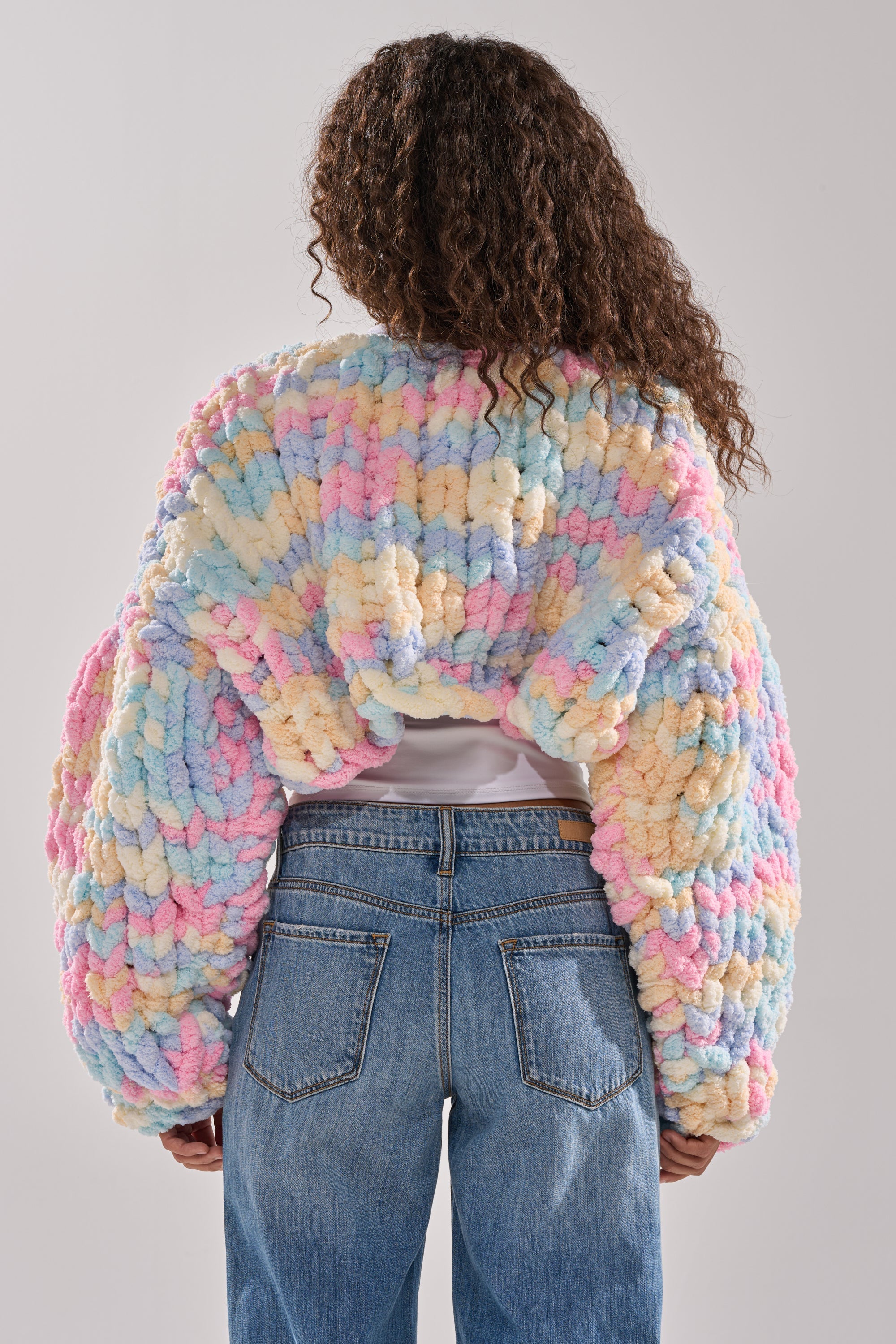 ALIA CHUNKY CHENILLE KNIT CARDIGAN