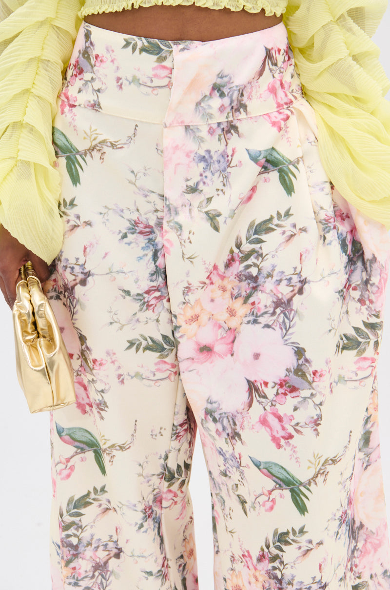 SABRINA FLORAL WIDE LEG PANT
