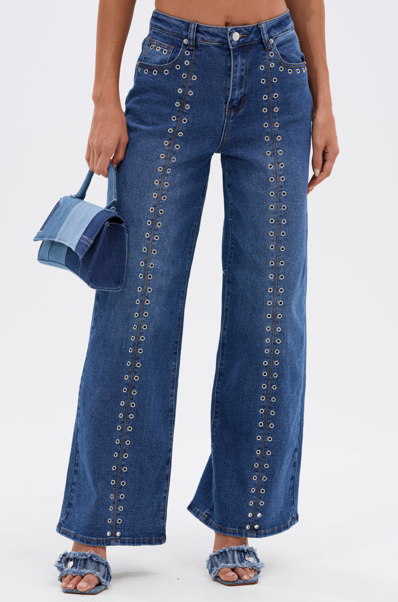 SOFIA RELAXED DENIM WITH GROMMET