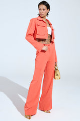 TAKE IT EASY CARGO PANT IN ORANGE