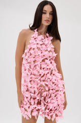 SLAP IT WITH A BOW CHAIN MINI DRESS