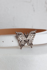 Mariah Butterfly Belt White