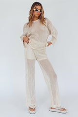 Mahina Long Net Pants Sand
